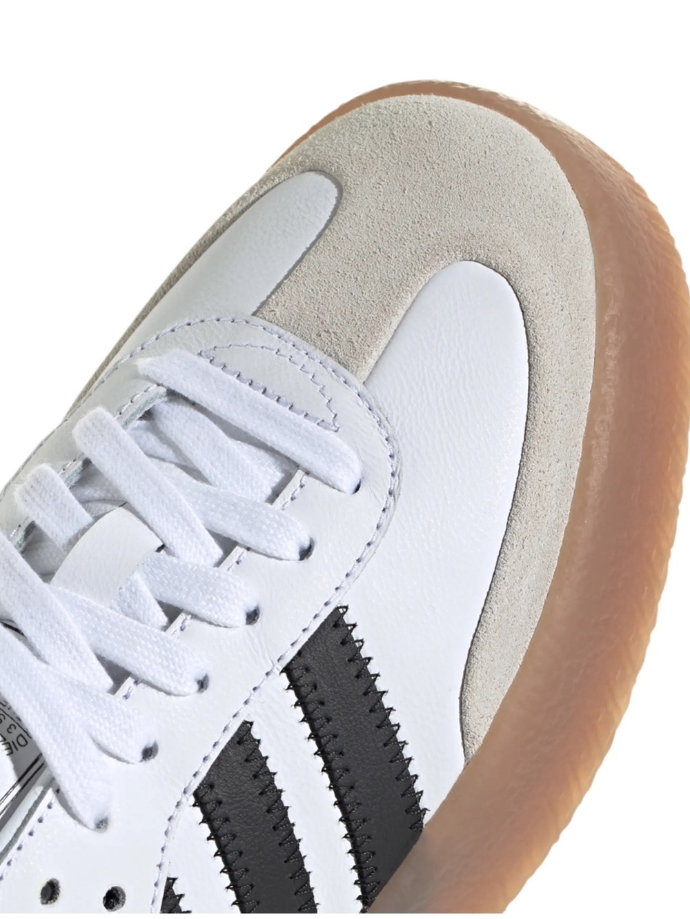 NEW adidas Samba Sneaker in White Core Black Gold Met - Picture 7 of 13